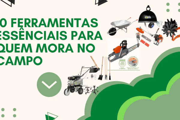 Dez ferramentas essênciais para quem mora no campo